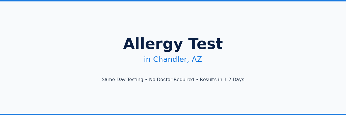 Allergy Testing in Chandler, AZ