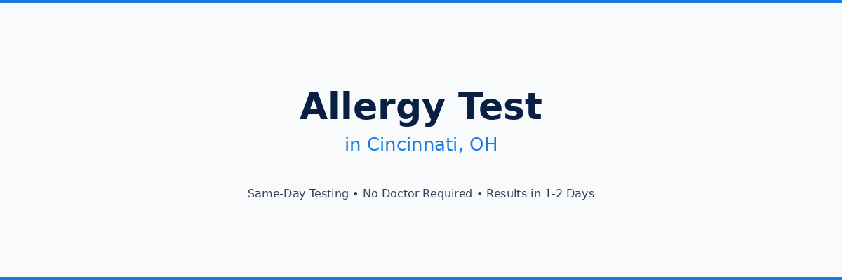 Allergy Testing in Cincinnati, OH