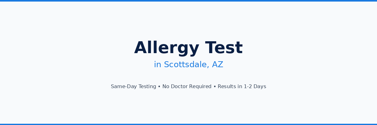 Allergy Testing in Scottsdale, AZ