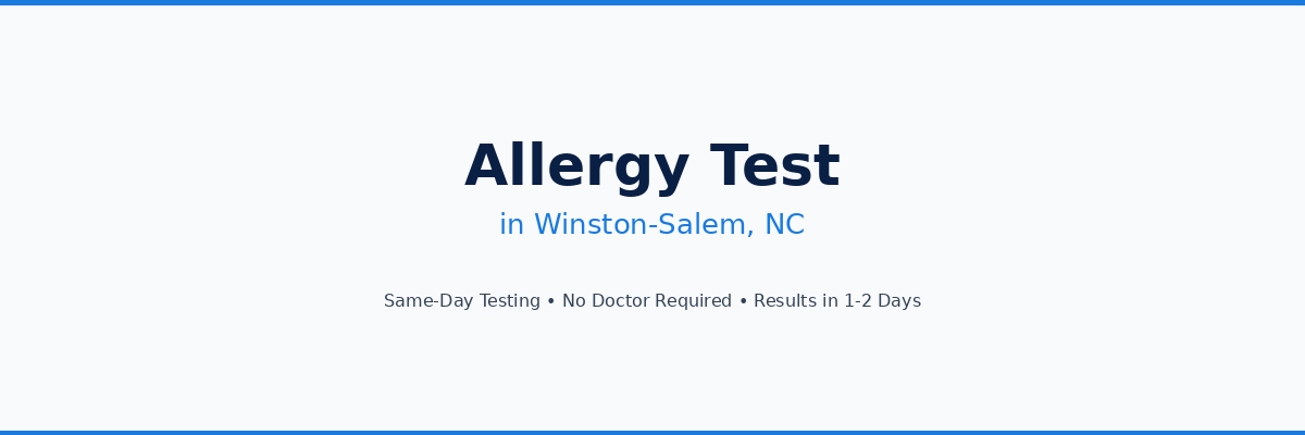 Allergy Testing in Winston-Salem, NC