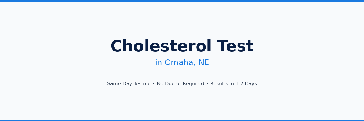 Cholesterol Testing in Omaha, NE