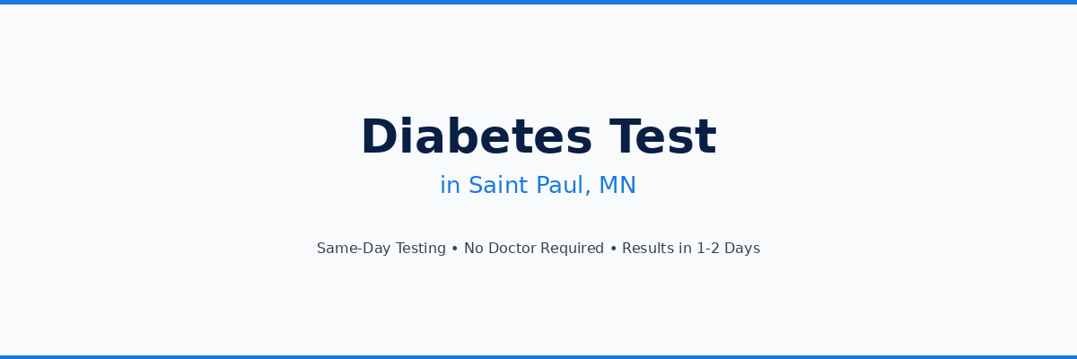 Diabetes Testing in Saint Paul, MN