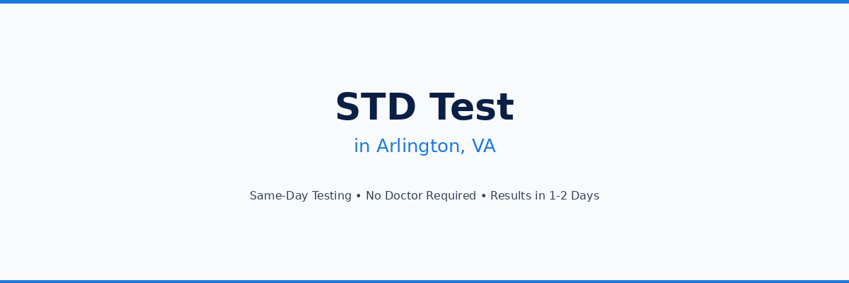 STD Testing in Arlington, TX